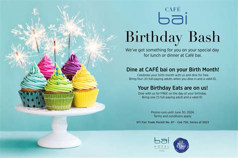 fresh buffet birthday promo|CAFÉ bai BIRTHDAY TREAT.